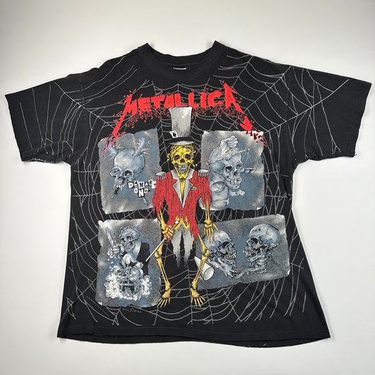 Vintage 1992 Metallica Shirt XL Ringmaster All Over Print