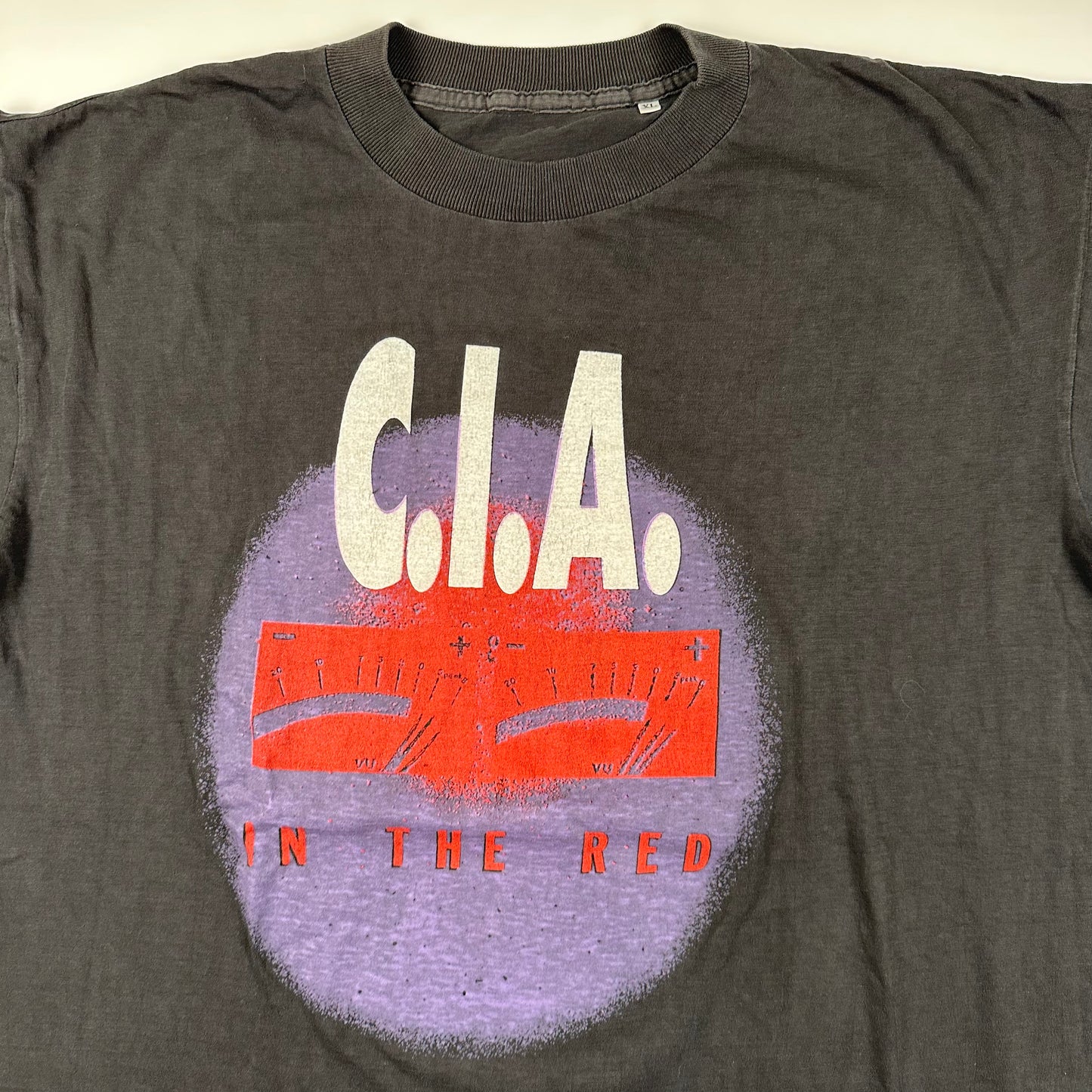 Vintage 90s C.I.A. Shirt XL In The Red