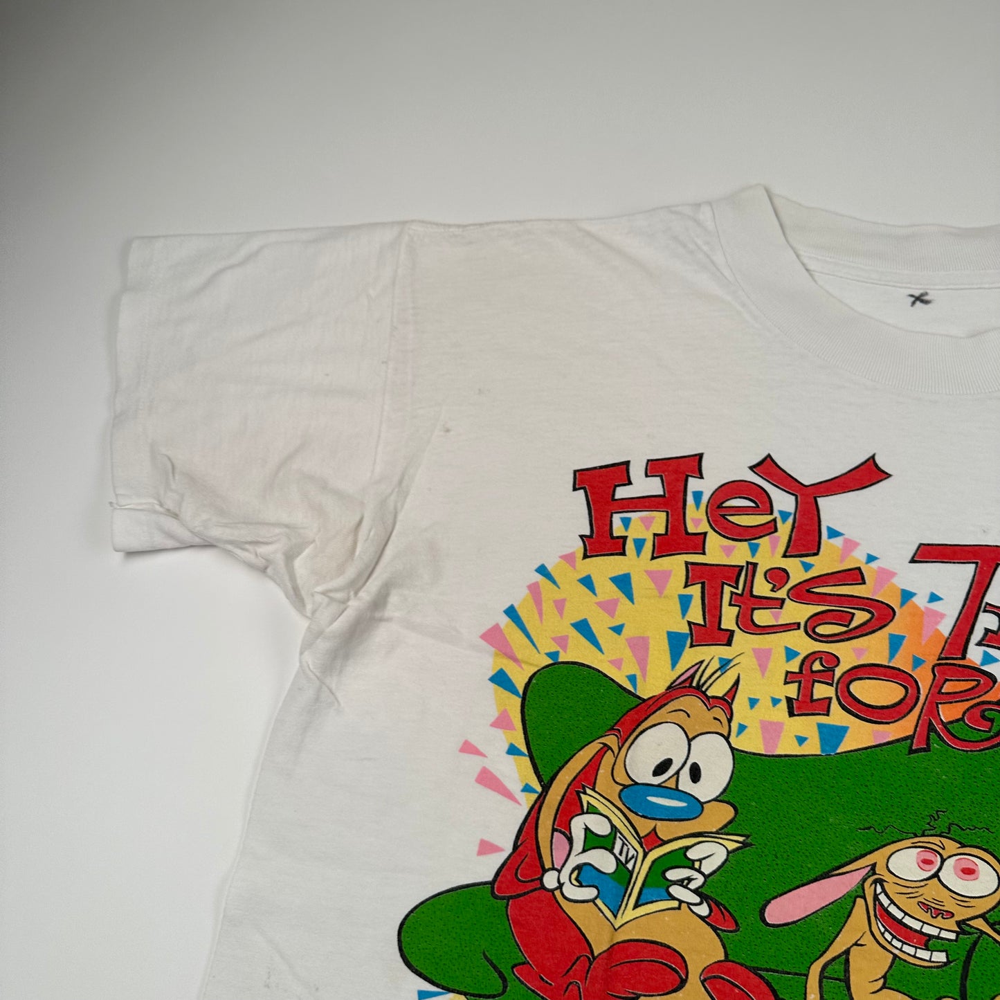 Vintage 1991 The Ren & Stimpy Shirt Large