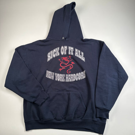 Vintage 90s Sick Of It All Sweatshirt XL New York Hardcore