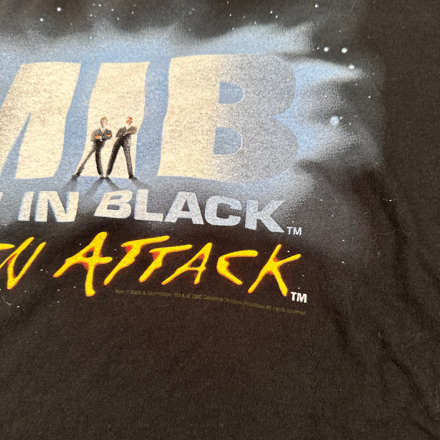 Vintage 2000 Men In Black Shirt XL Alien Attack