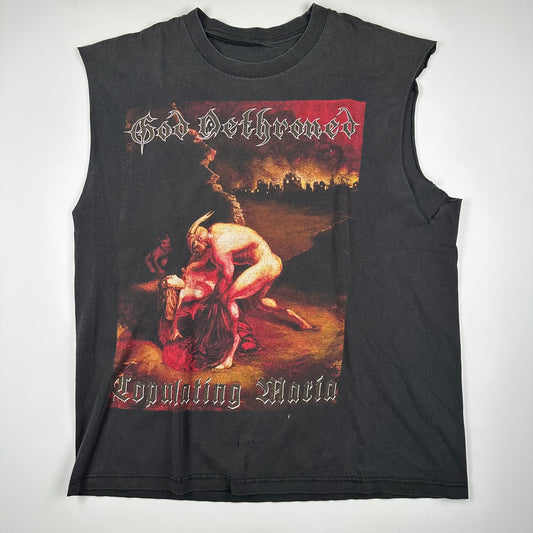 Vintage 2000s God Dethrone Sleeveless Shirt Large