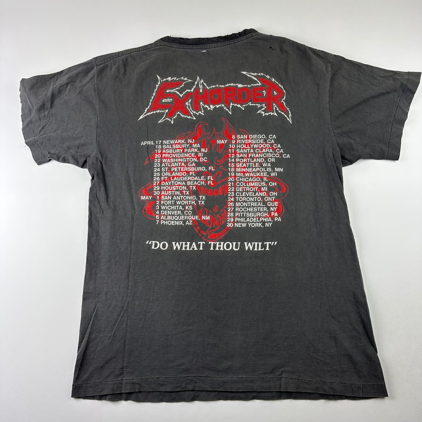 Vintage 1992 Exhorder Shirt XL The Law