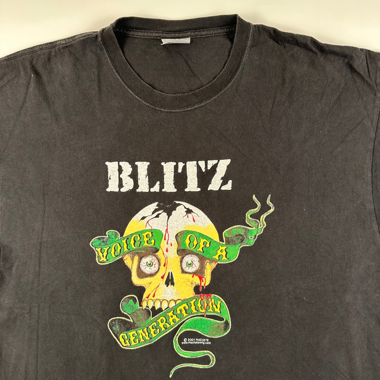 Vintage 2001 Blitz Shirt XL Voice Of A Generation