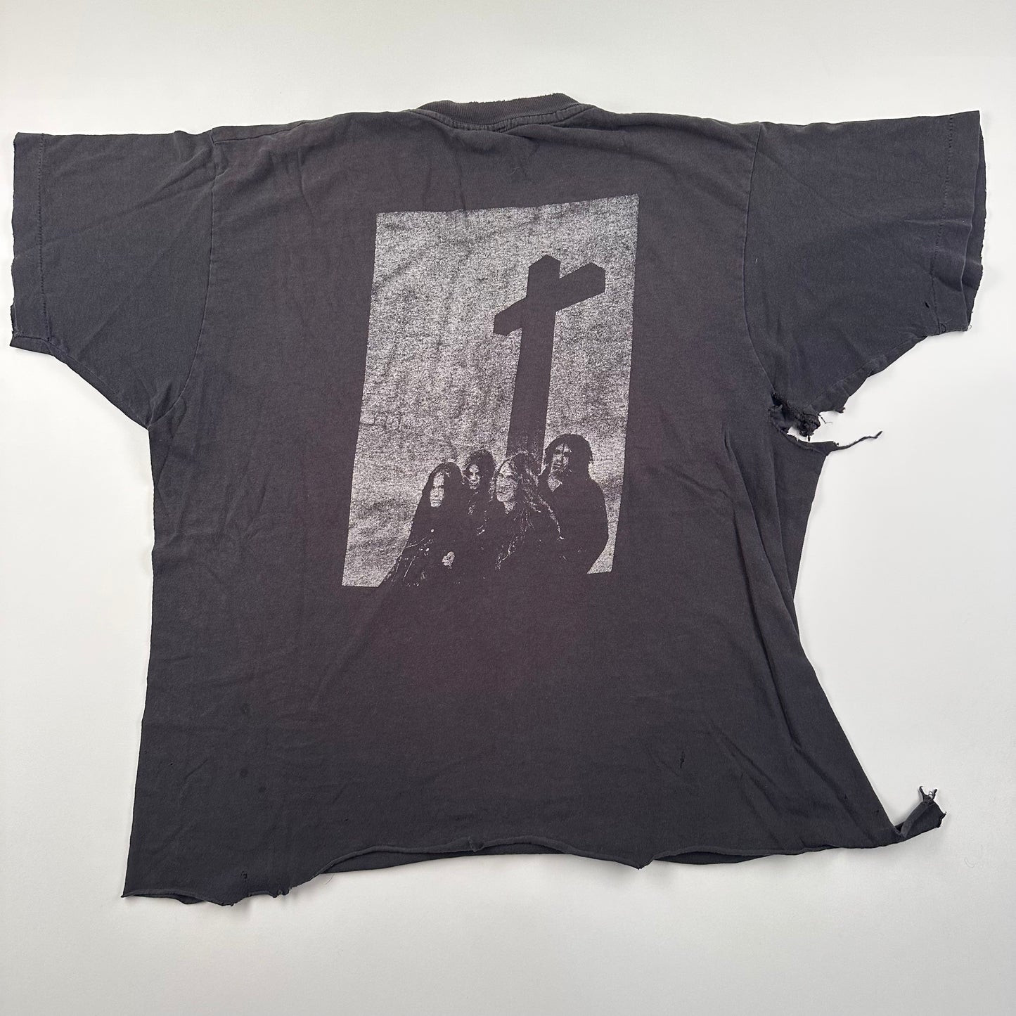 Vintage 1990 Entombed Shirt XL Left Hand Path