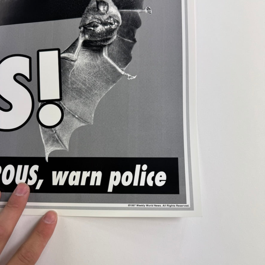 Vintage 1997 Bat Child Escapes! Poster