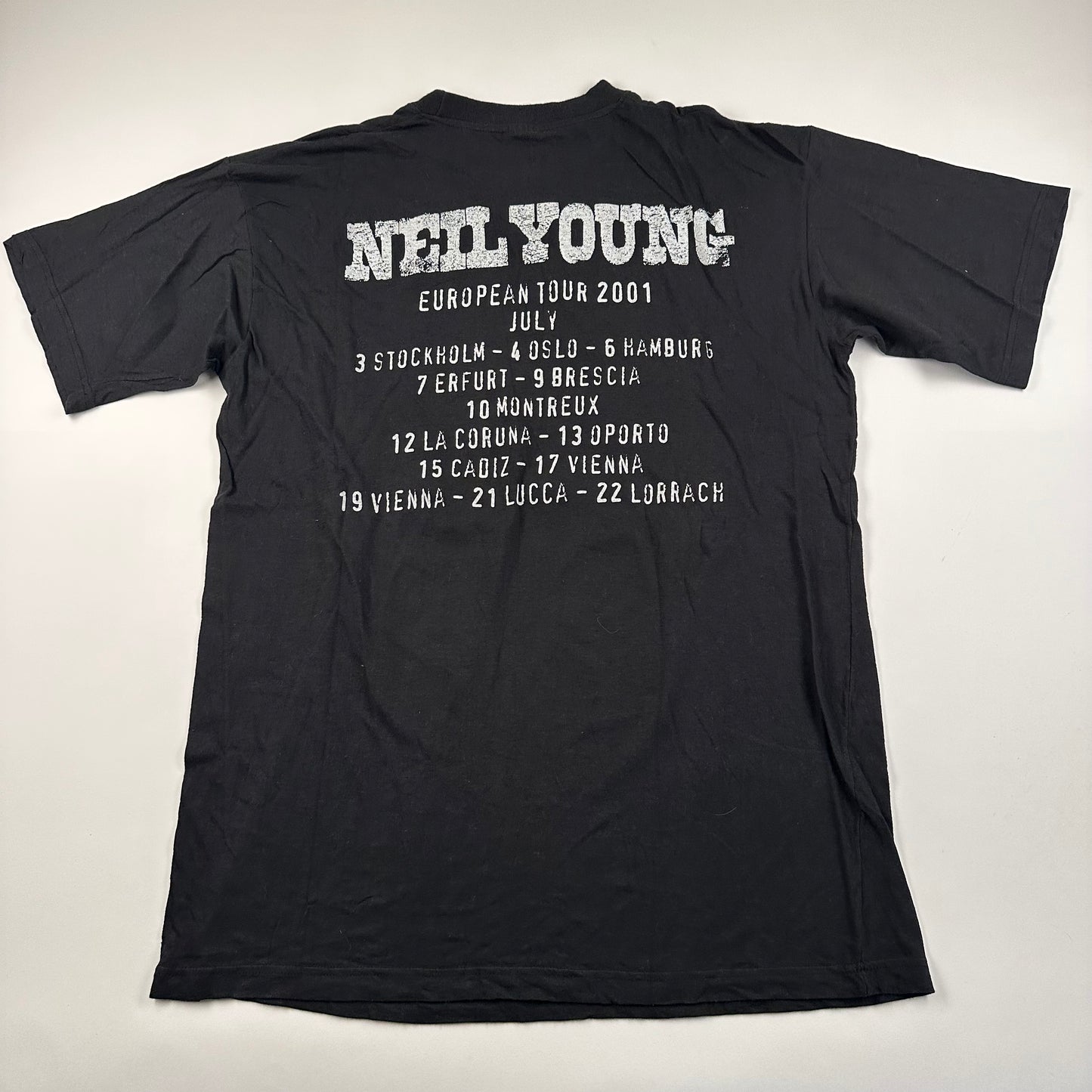 Vintage 2001 Neil Young Shirt XXL European Tour