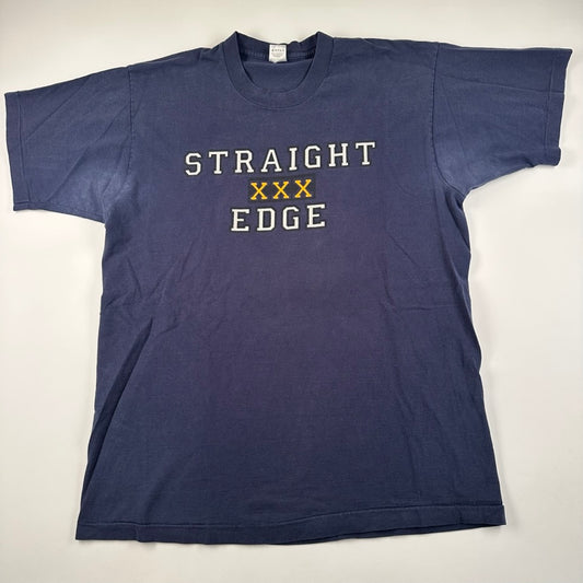 Vintage 90s Straight Edge Shirt XL Drinking Sucks