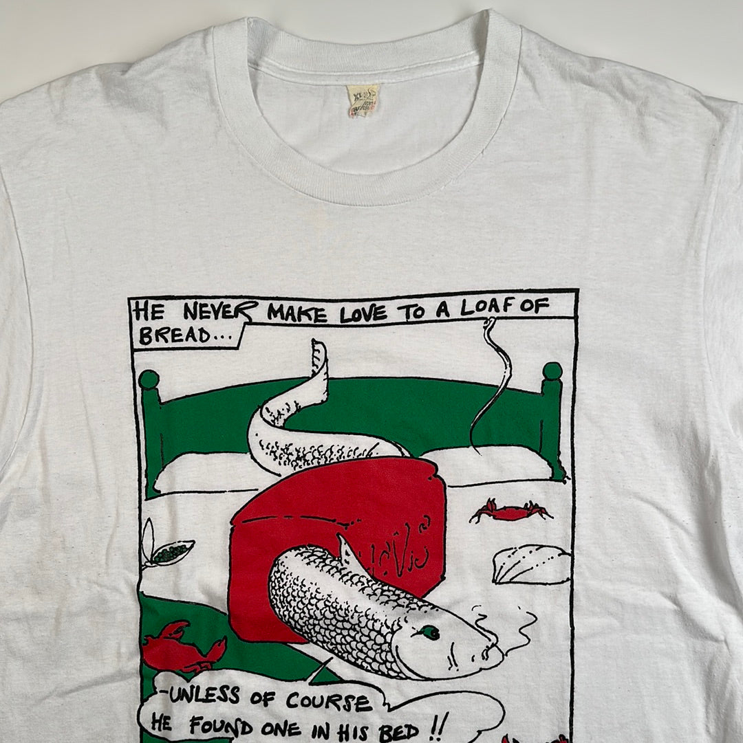 Vintage 80s Robyn Hitchcock & The Egyptians Shirt XL Loaf Of Bread