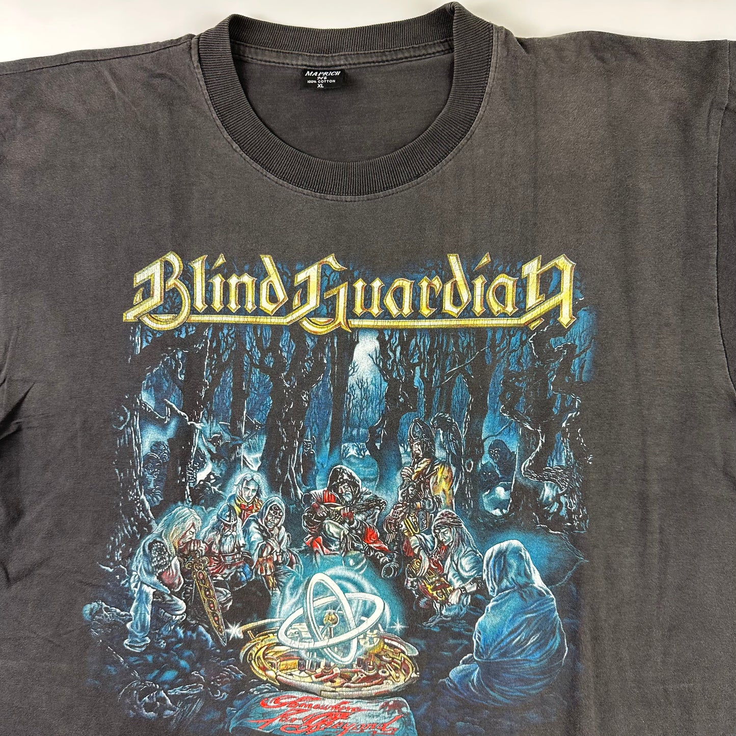 Vintage 90s Blind Guardian Shirt XL Somewhere Far Beyond