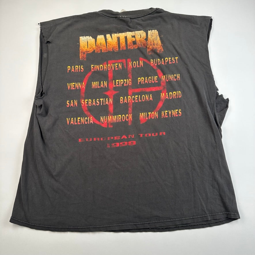 Vintage 1998 Pantera Sleeveless Shirt XL European Tour