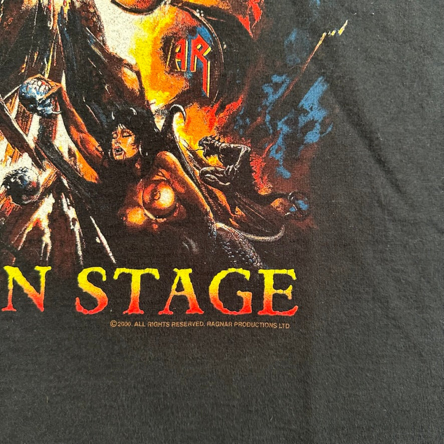 Vintage 2000 Manowar Shirt XL Hell On Stage