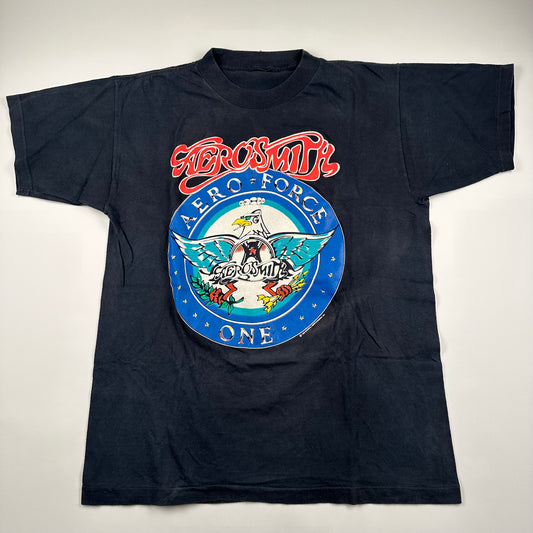 Vintage 1993 Aerosmith Shirt Large Aero Force One