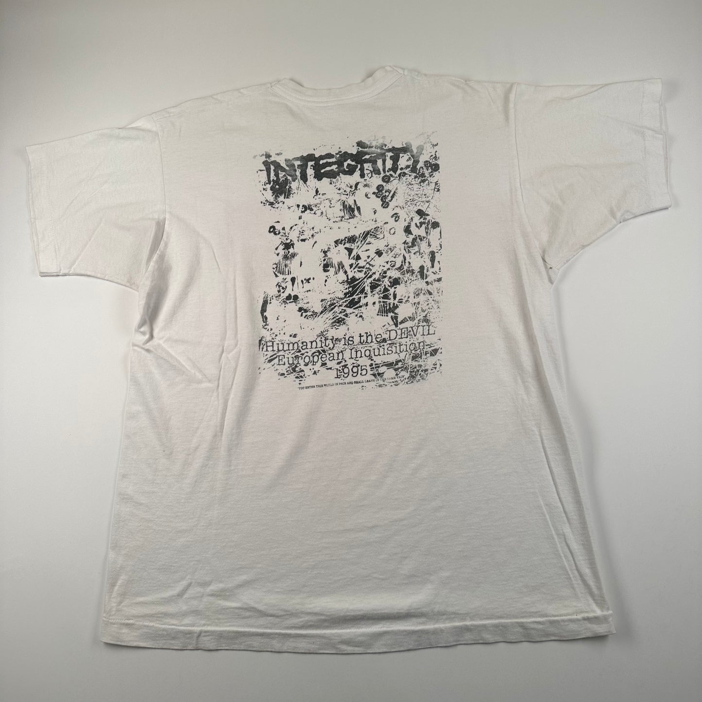 Vintage 1995 Integrity Shirt XL European Inquisition