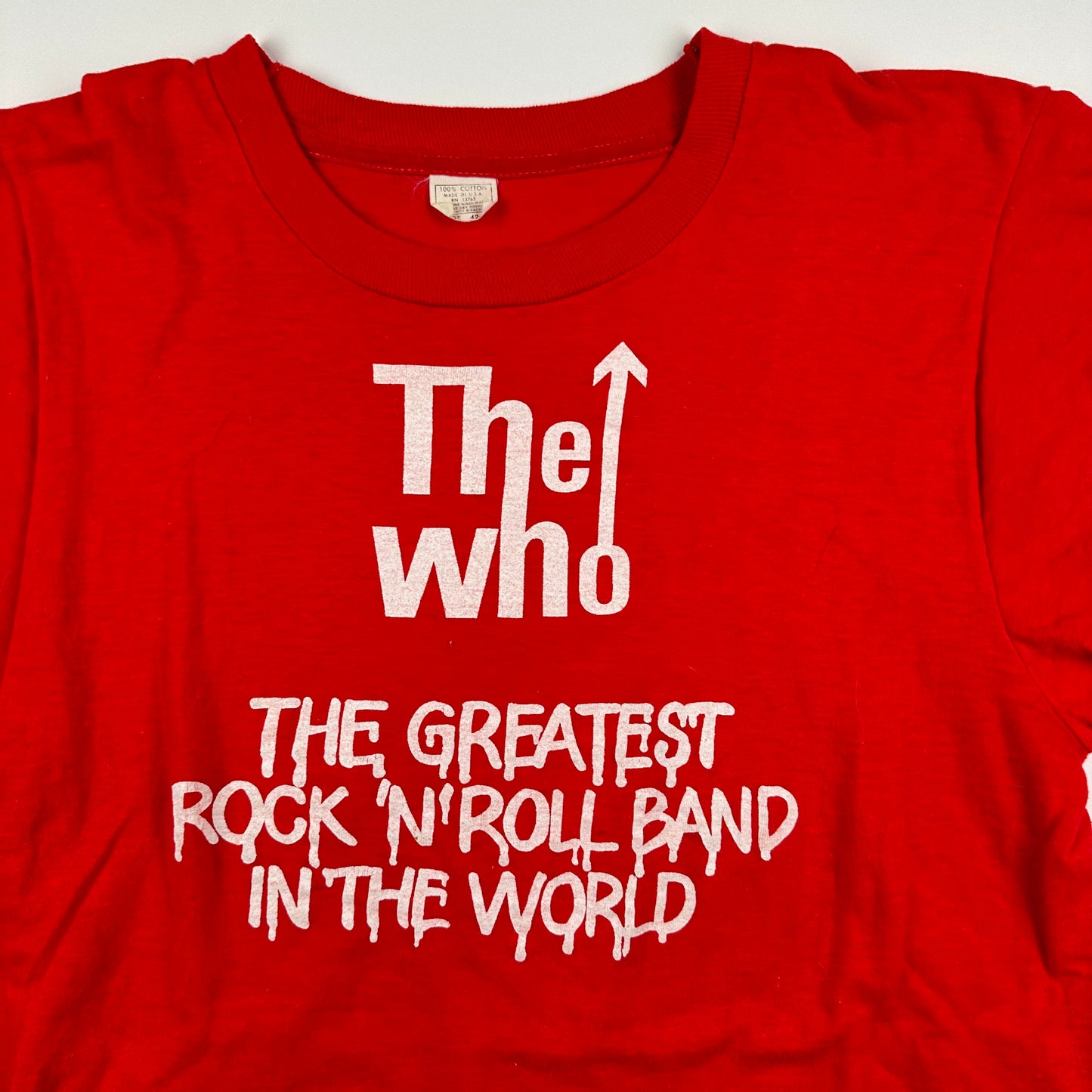 Vintage 70s The Who Shirt Large The Greatest Rock N Roll Band