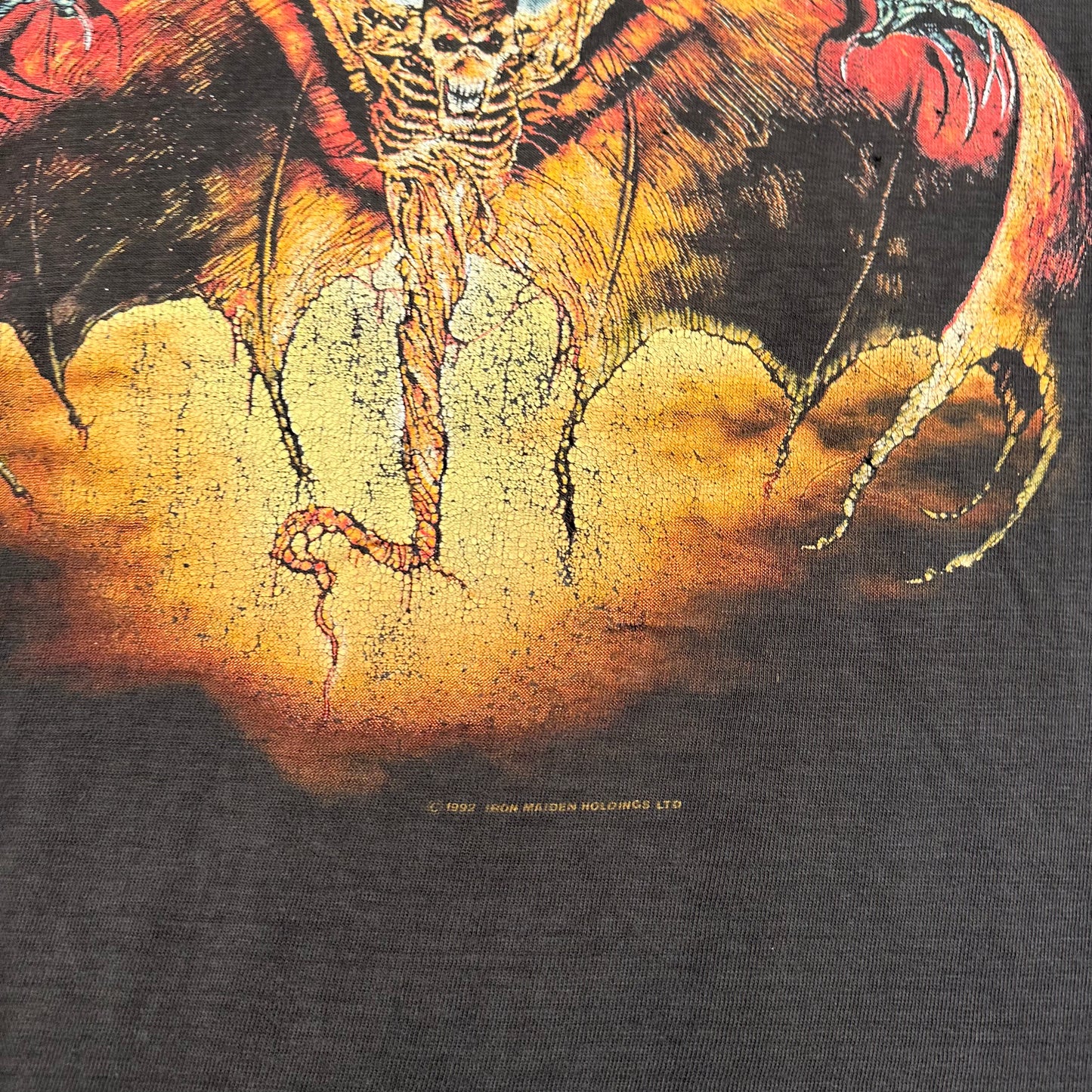 Vintage 1992 Iron Maiden Shirt Large Fear Of The Dark