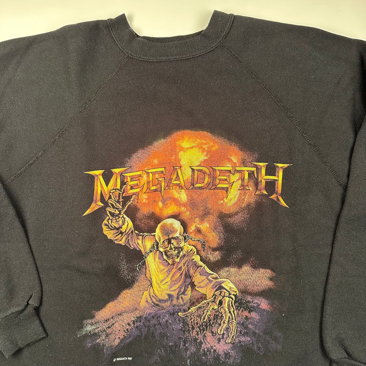 Vintage 1987 Megadeth Crewneck Sweatshirt XL