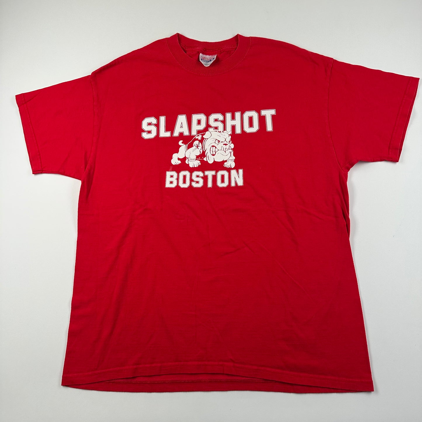 Vintage 90s Slapshot Shirt Large Boston