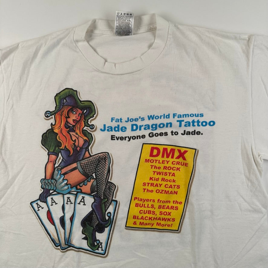 Vintage 2000s Jade Dragon Tattoo Shirt Large DMX Motley Crue