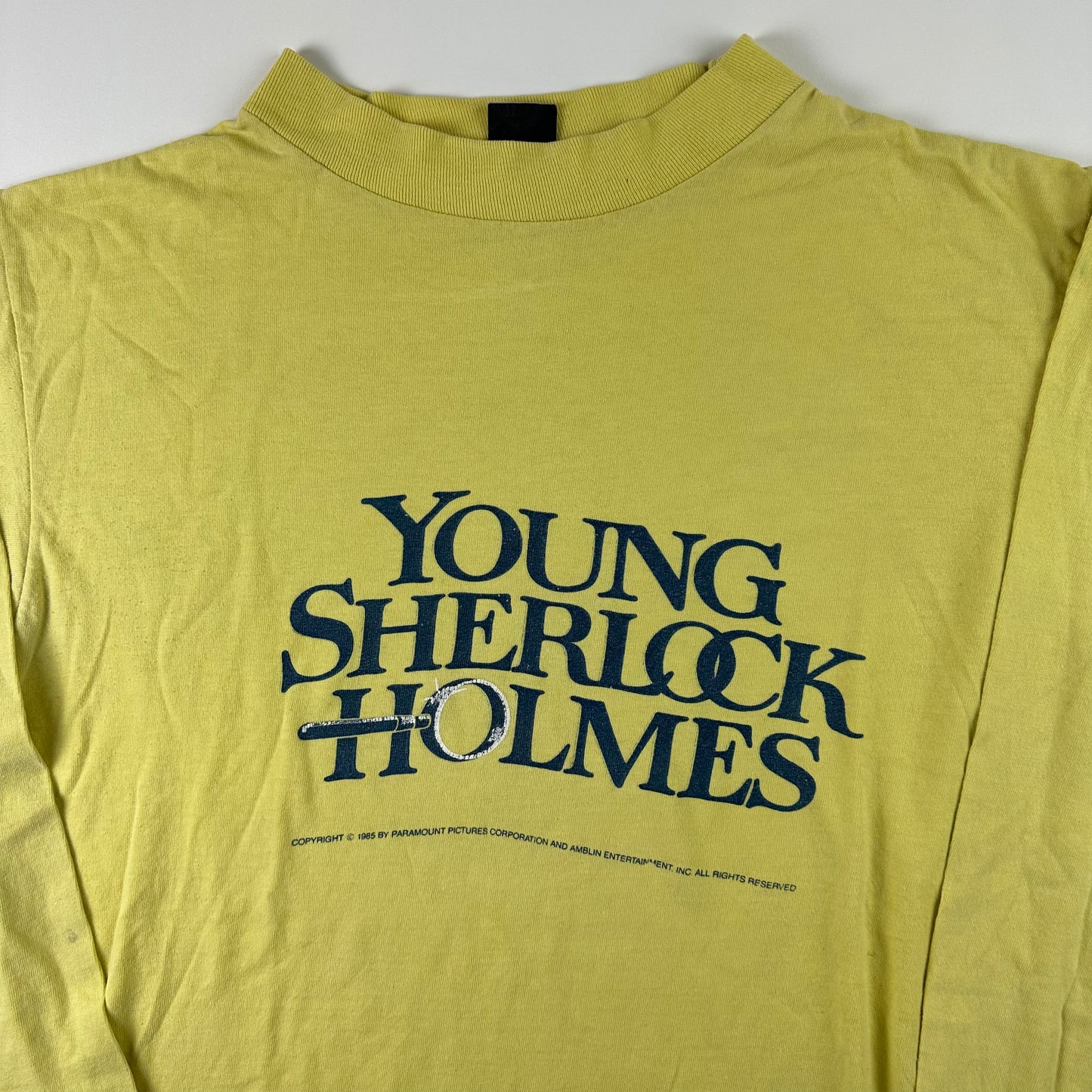 Vintage 1985 Young Sherlock Holmes Long Sleeve Shirt Large