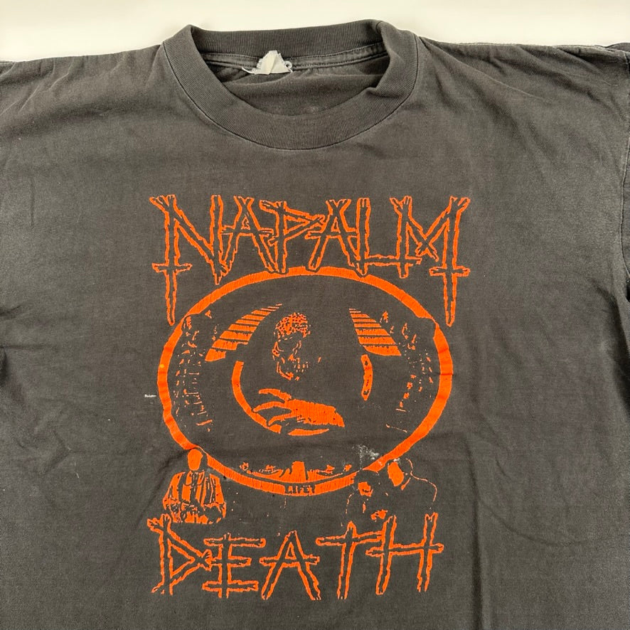 Vintage 1990 Napalm Death Shirt Large Chuffed In Ireland