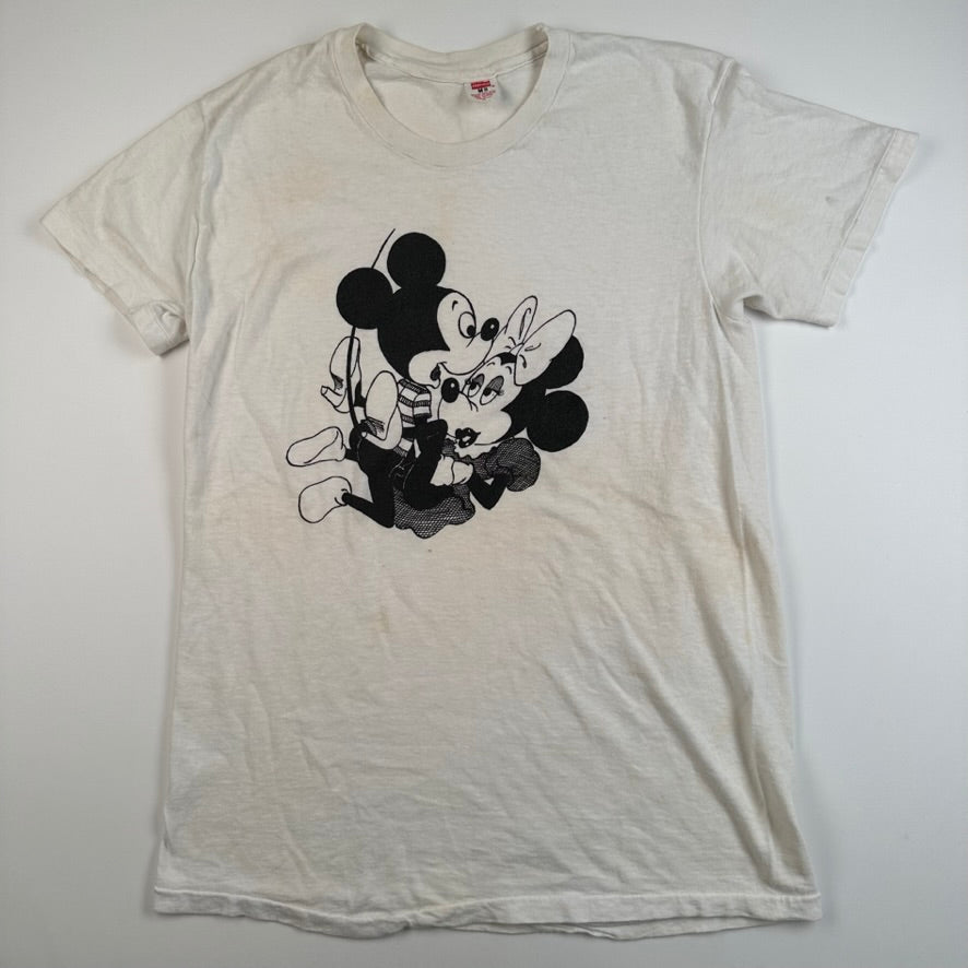 Vintage 80s Seditionaries Style Shirt Medium Mickey Minnie