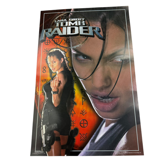 Vintage 90s Tomb Raider Poster Lara Croft