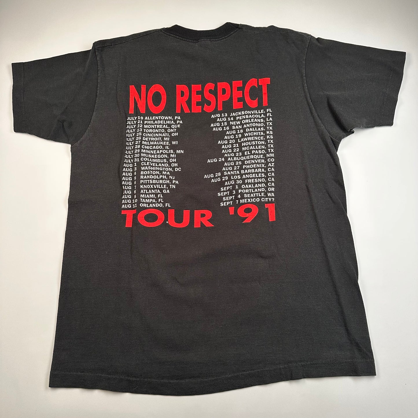 Vintage 1991 Sick Of It All Shirt XL No Respect