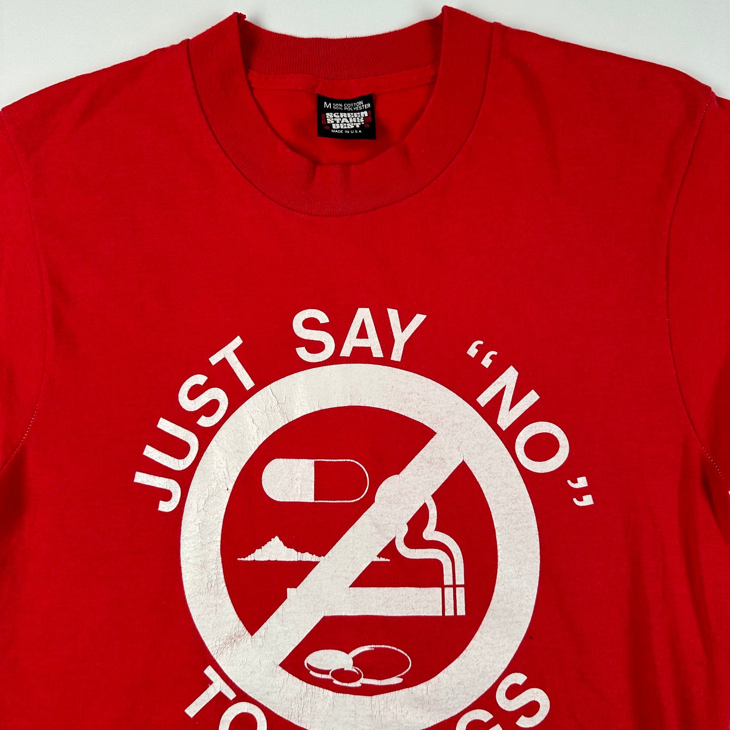 Vintage 80s Just Say No To Drugs Shirt Medium