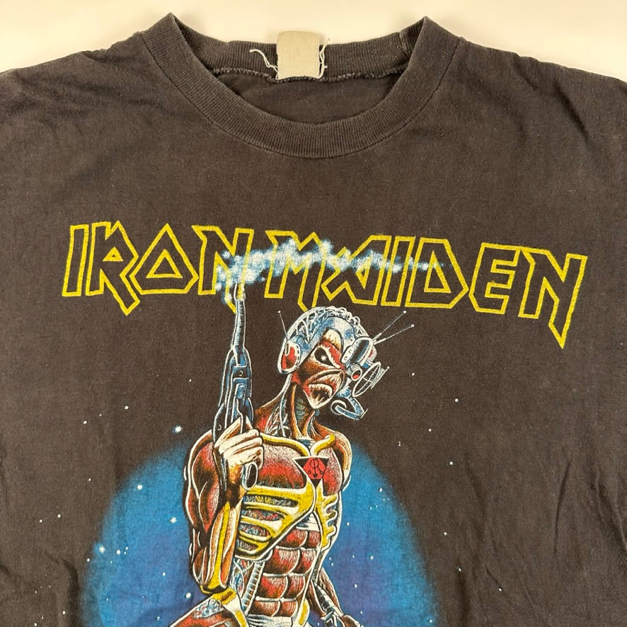 Vintage 1986 Iron Maiden Shirt Medium Somewhere In Time