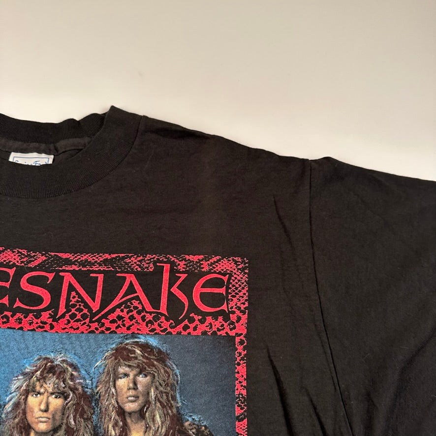 Vintage 1987 White Snakeshirt Large