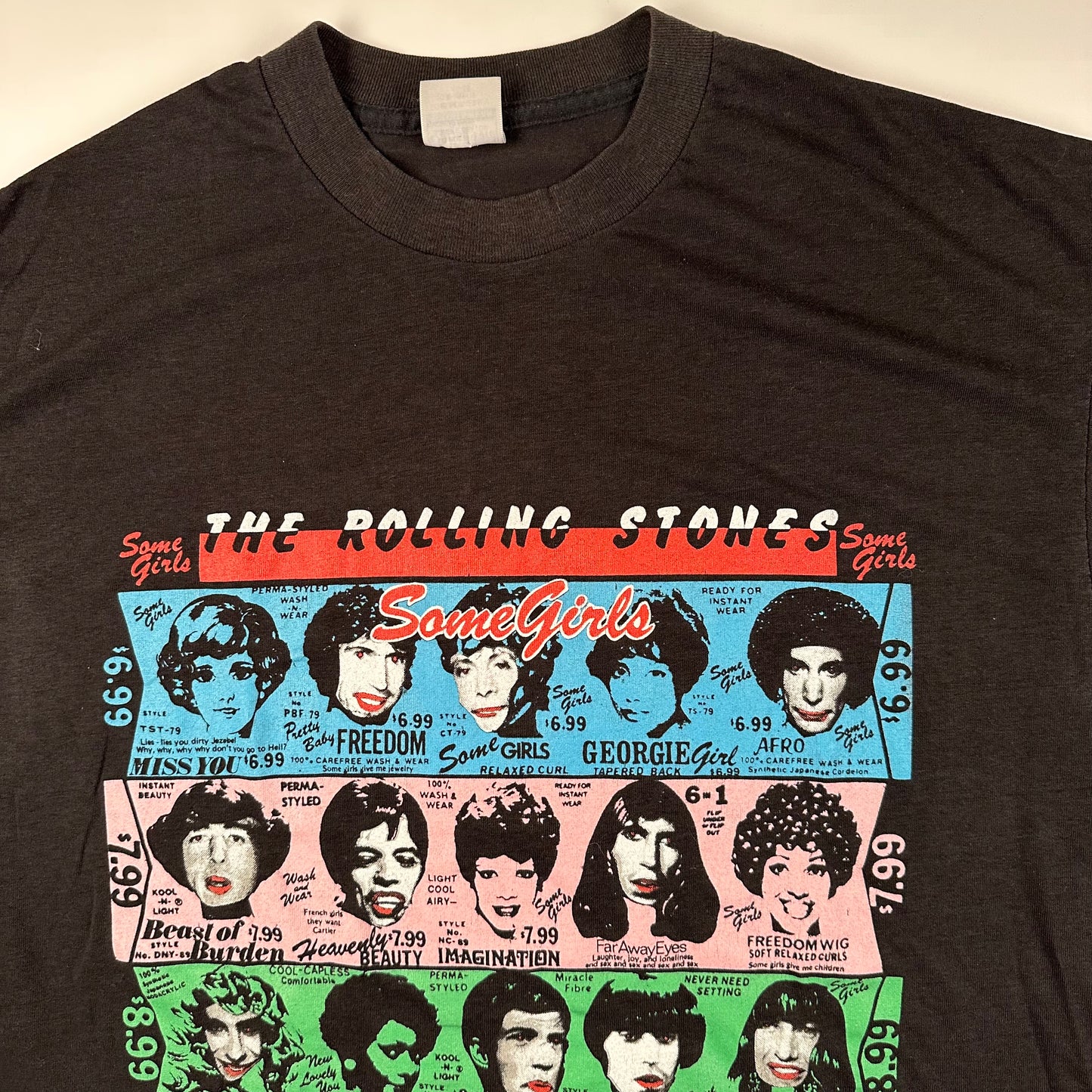 Vintage 1989 The Rolling Stones Shirt XL Some Girls