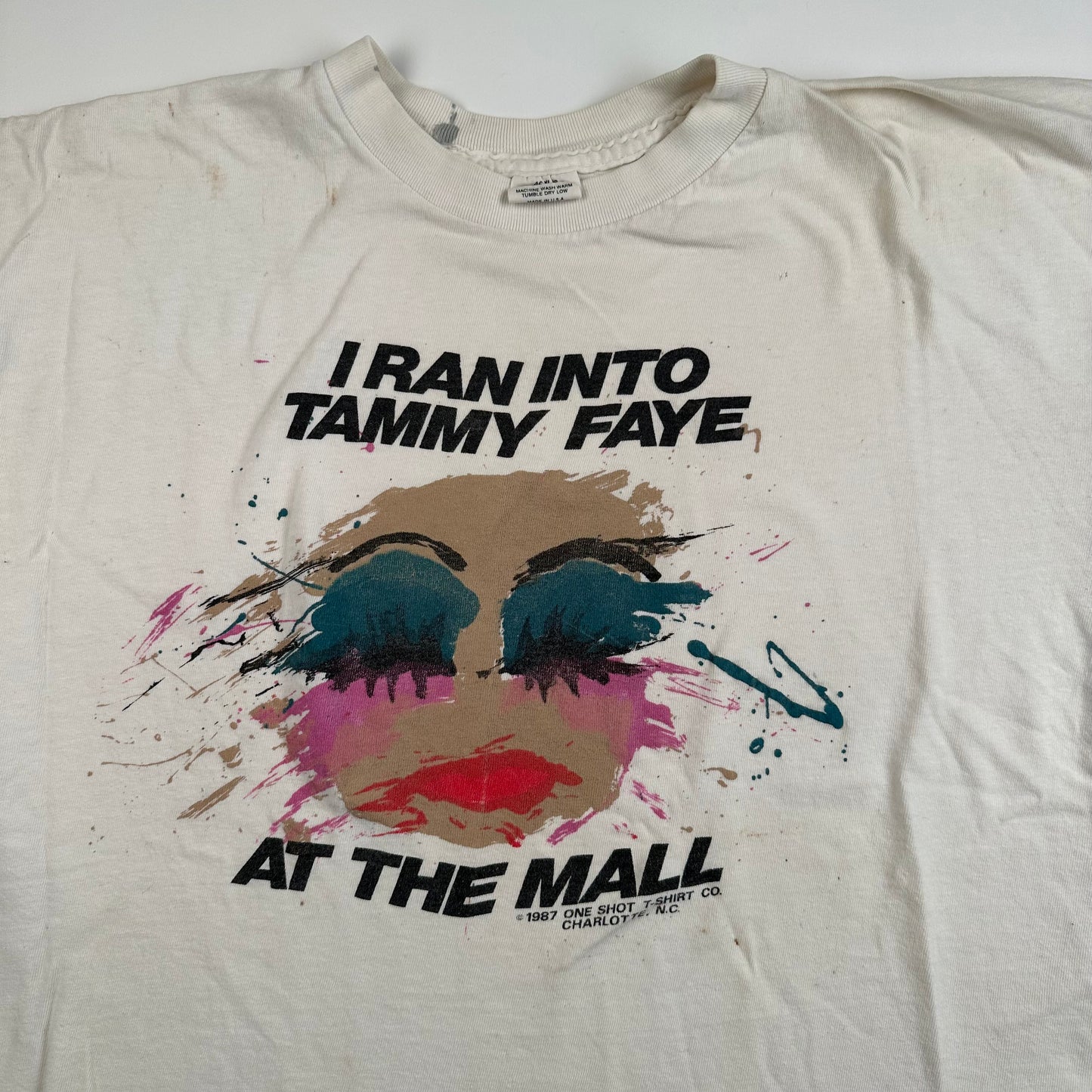 Vintage 1987 I Ran Into Tammy Faye At The Mall Shirt XL