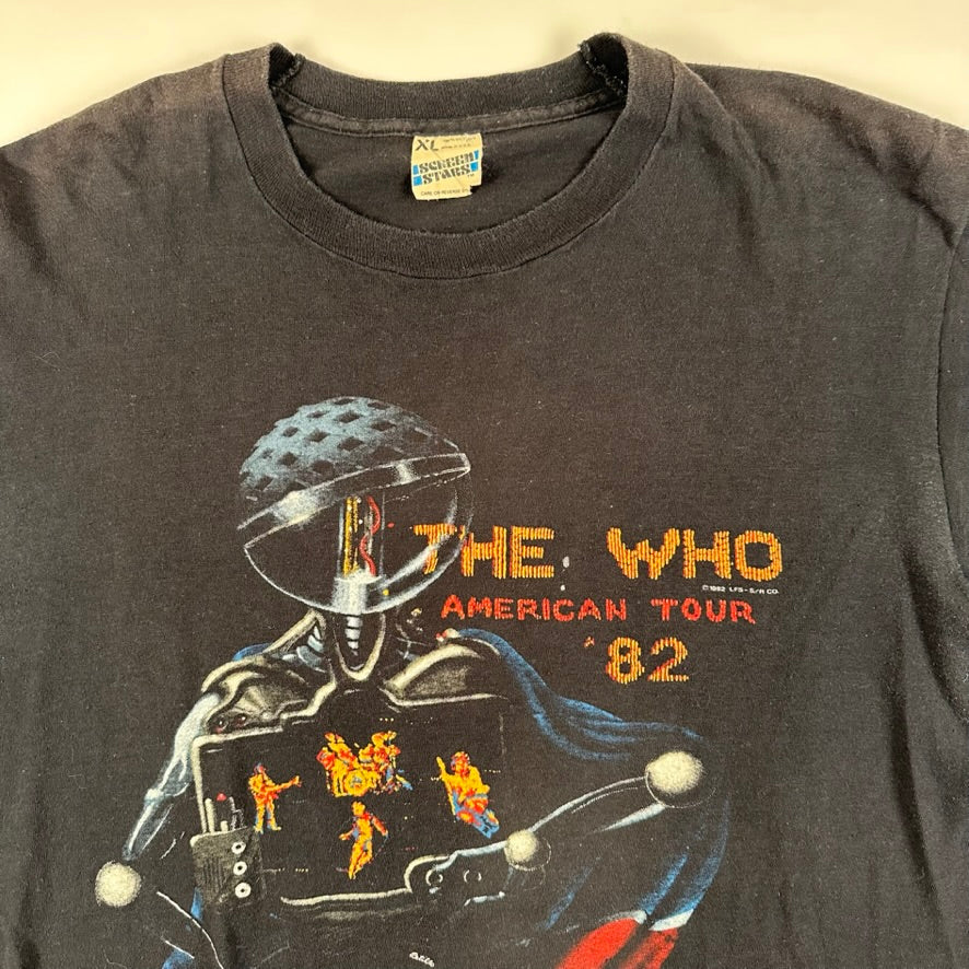 Vintage 1982 The Who Shirt XL American Tour