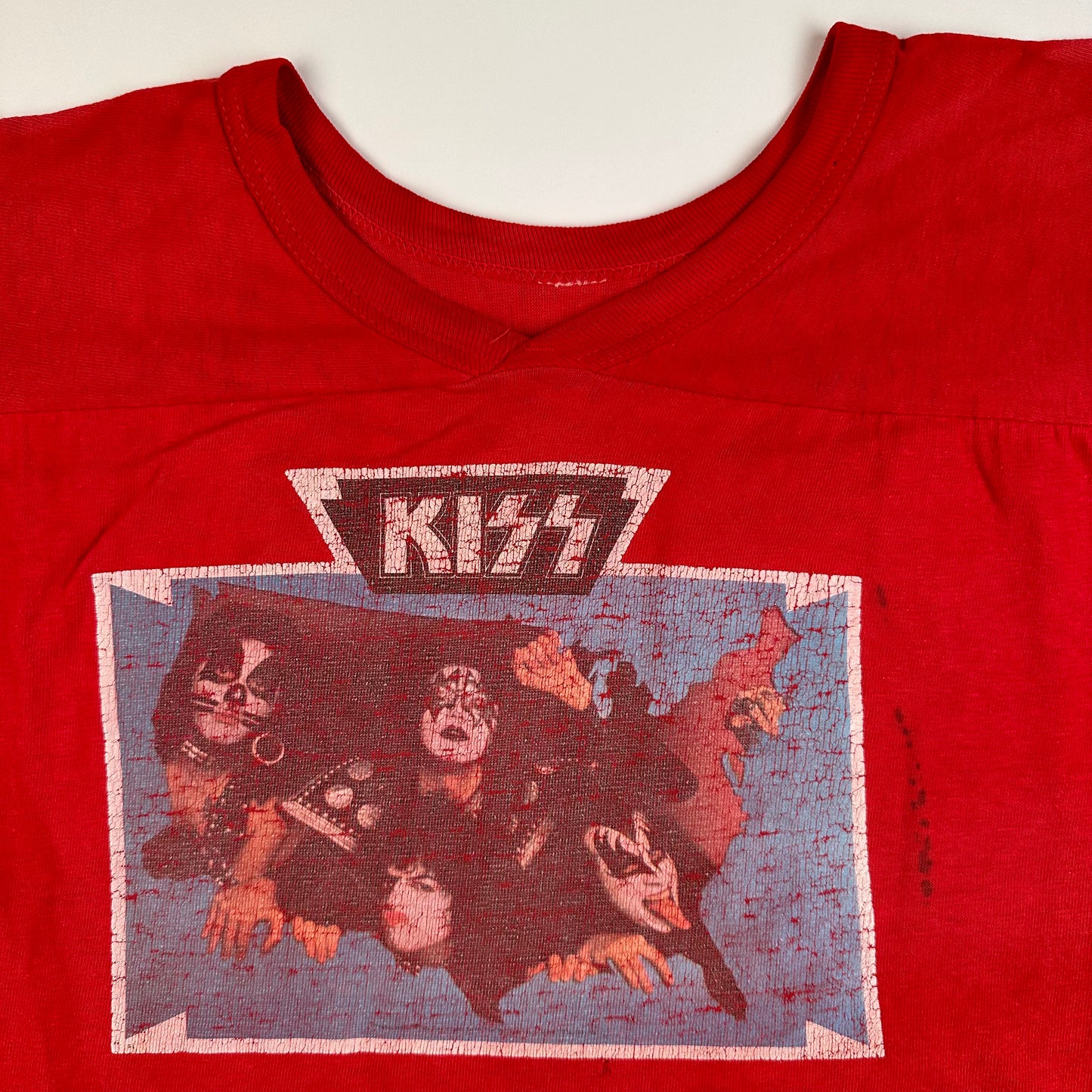 Vintage 70s Kiss Shirt Large