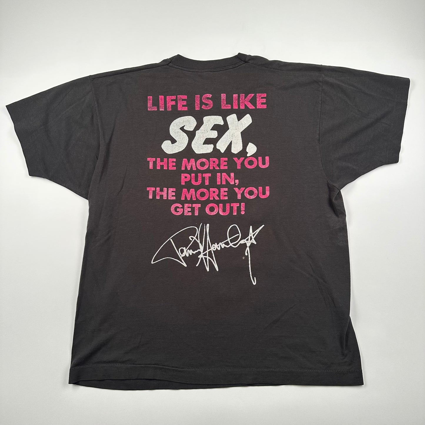 Vintage 1987 Kiss Shirt XL Life Is Like Sex