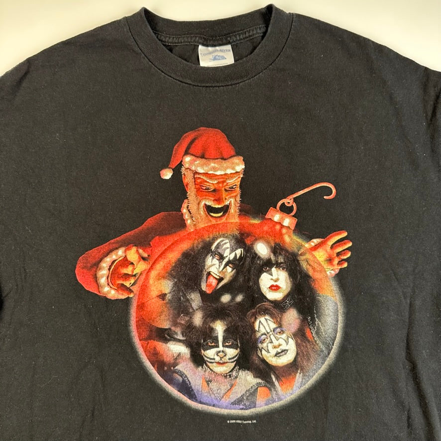 Vintage 2000 Kiss Shirt XL Christmas