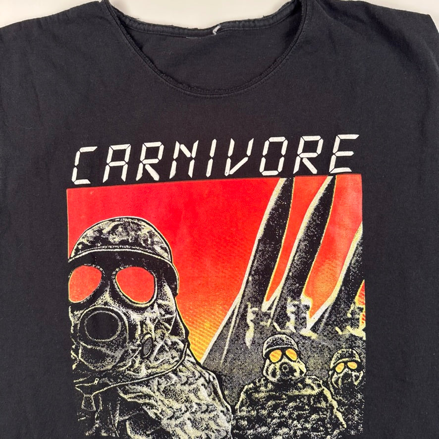 Vintage 90s Carnivore Sleeveless Shirt Large Retaliation