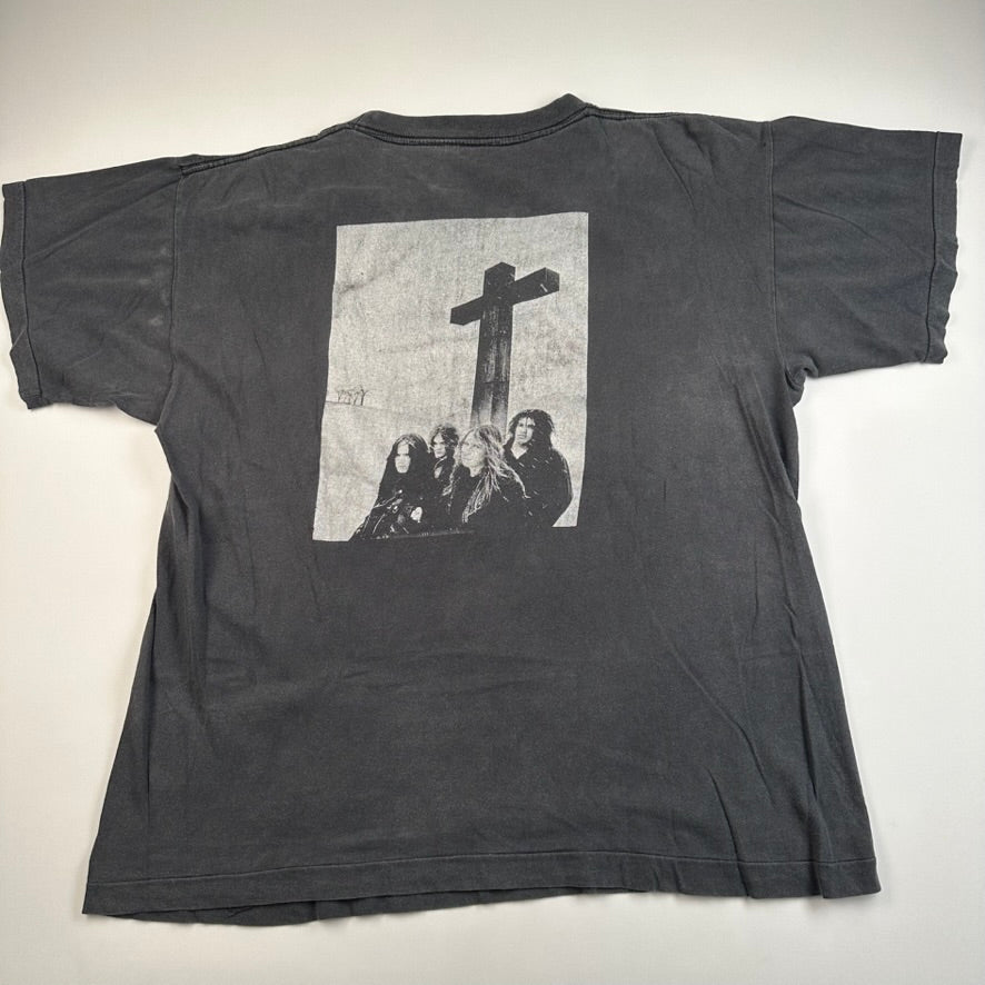 Vintage 1990 Entombed Shirt XL Left Hand Path