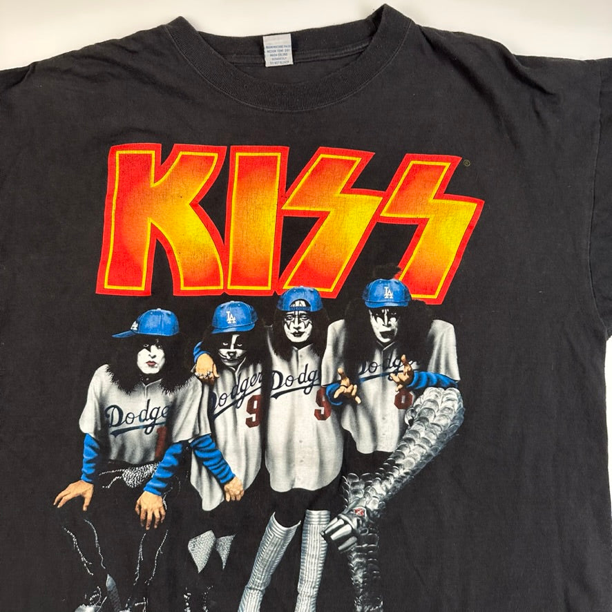 Vintage 1998 Kiss Shirt XL Dodgers Rock Stadium