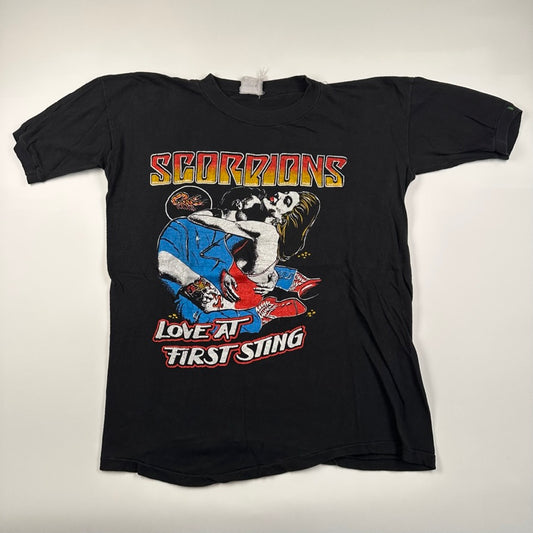 Vintage 80s Scorpions Shirt Medium Love At First Sting