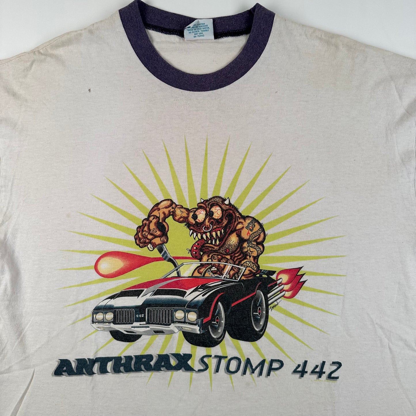 Vintage 1995 Anthrax Shirt XL Stomp 442