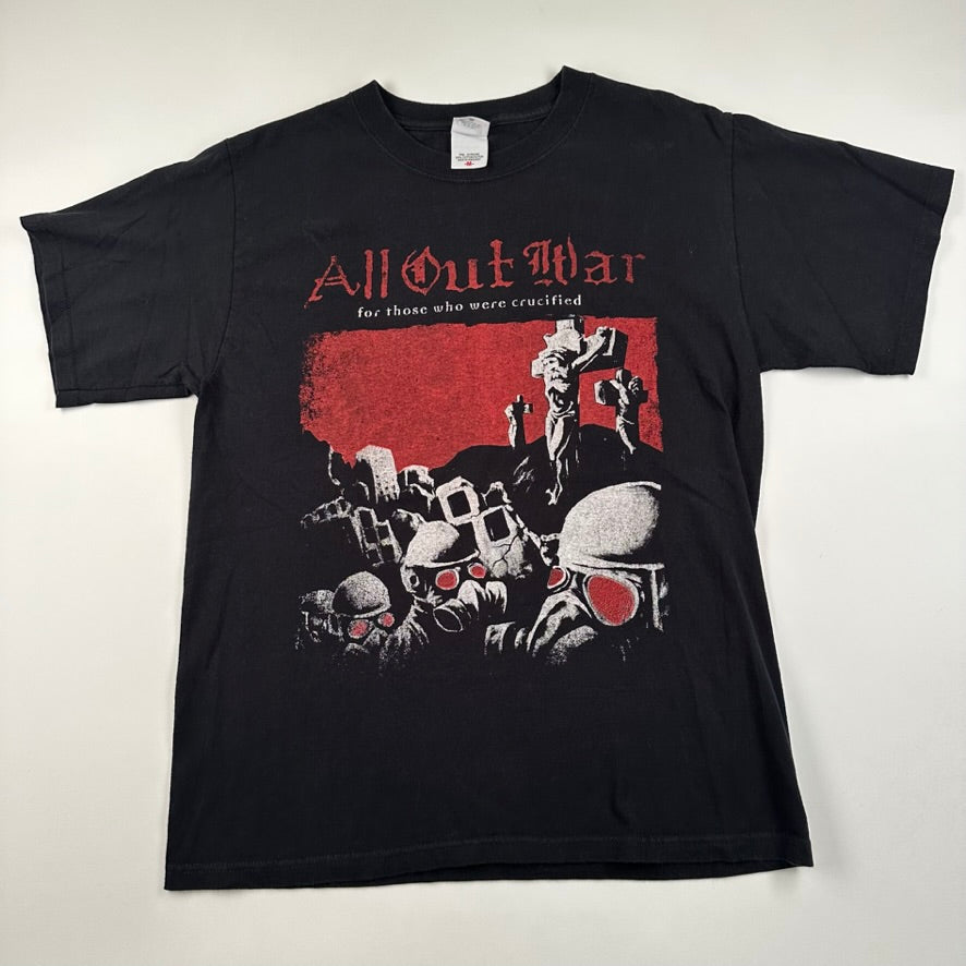 Vintage 2000s All Out War Shirt Medium For Those Who Were Crucified