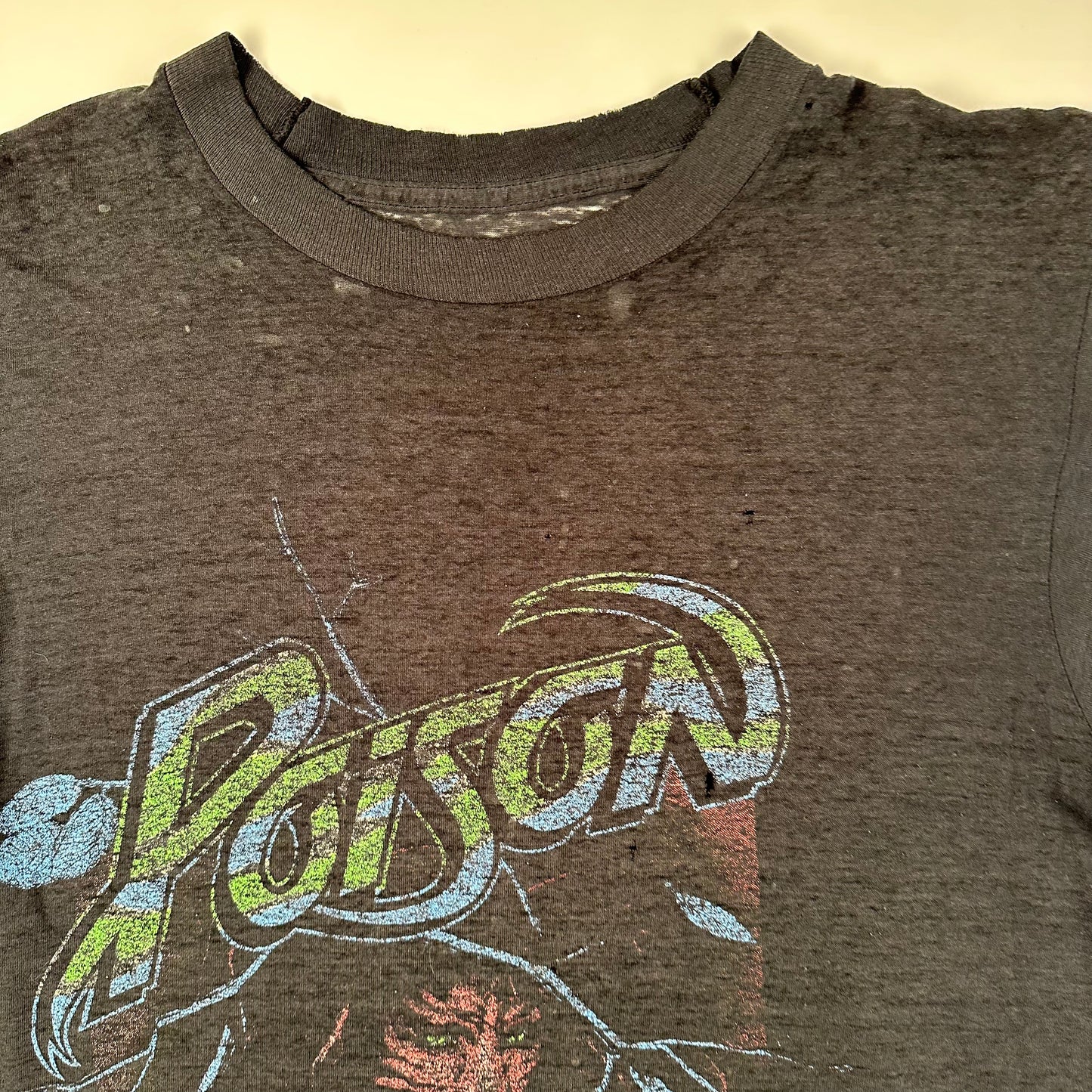 Vintage 80s Poison Shirt Medium