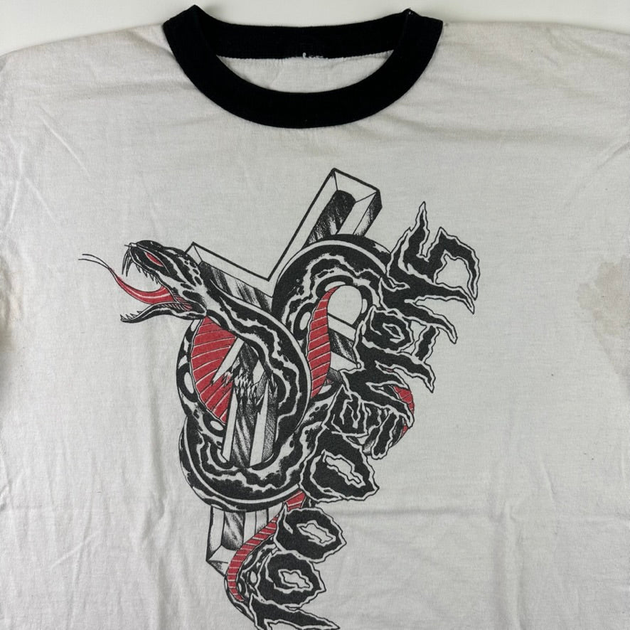 Vintage 2000s 100 Demons Ringer Shirt Large