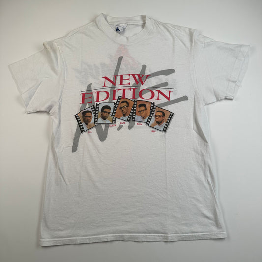 Vintage 1989 New Edition Shirt Large Heatwave