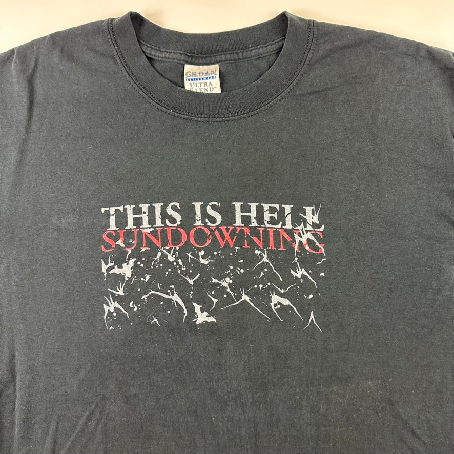 Vintage 2006 This Is Hell Shirt Large Sundowning Trustkill