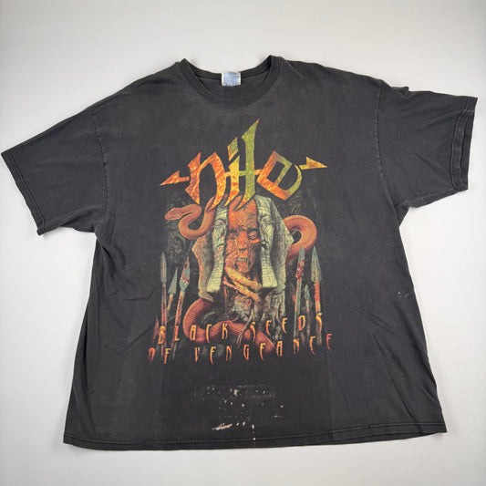 Vintage 90s Nile Shirt XXL Black Seeds Of Vengeance