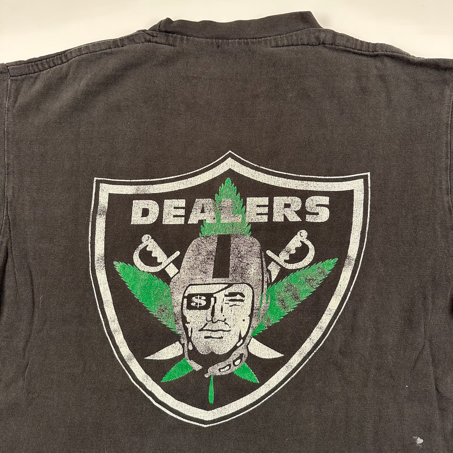 Vintage 90s Dealers Shirt Large Weed