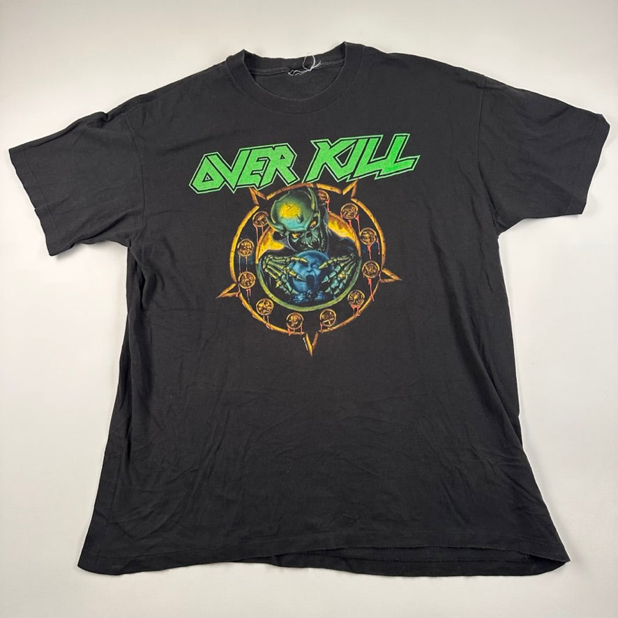 Vintage 1991 Overkill Shirt Large Horror Scope